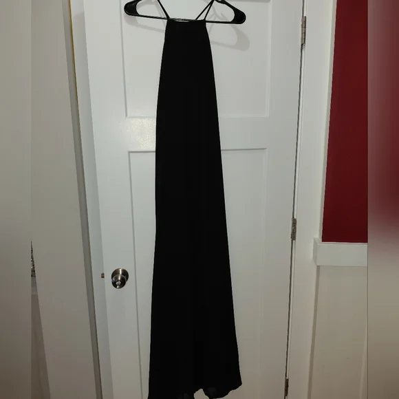 Show Me Your Mumu Black Sheer Lined Bronte Maxi Sleeveless Dress Small! - Picture 12 of 14